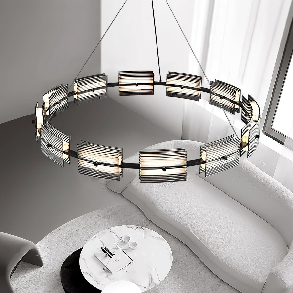 Light Luxury Geometric Chandelier