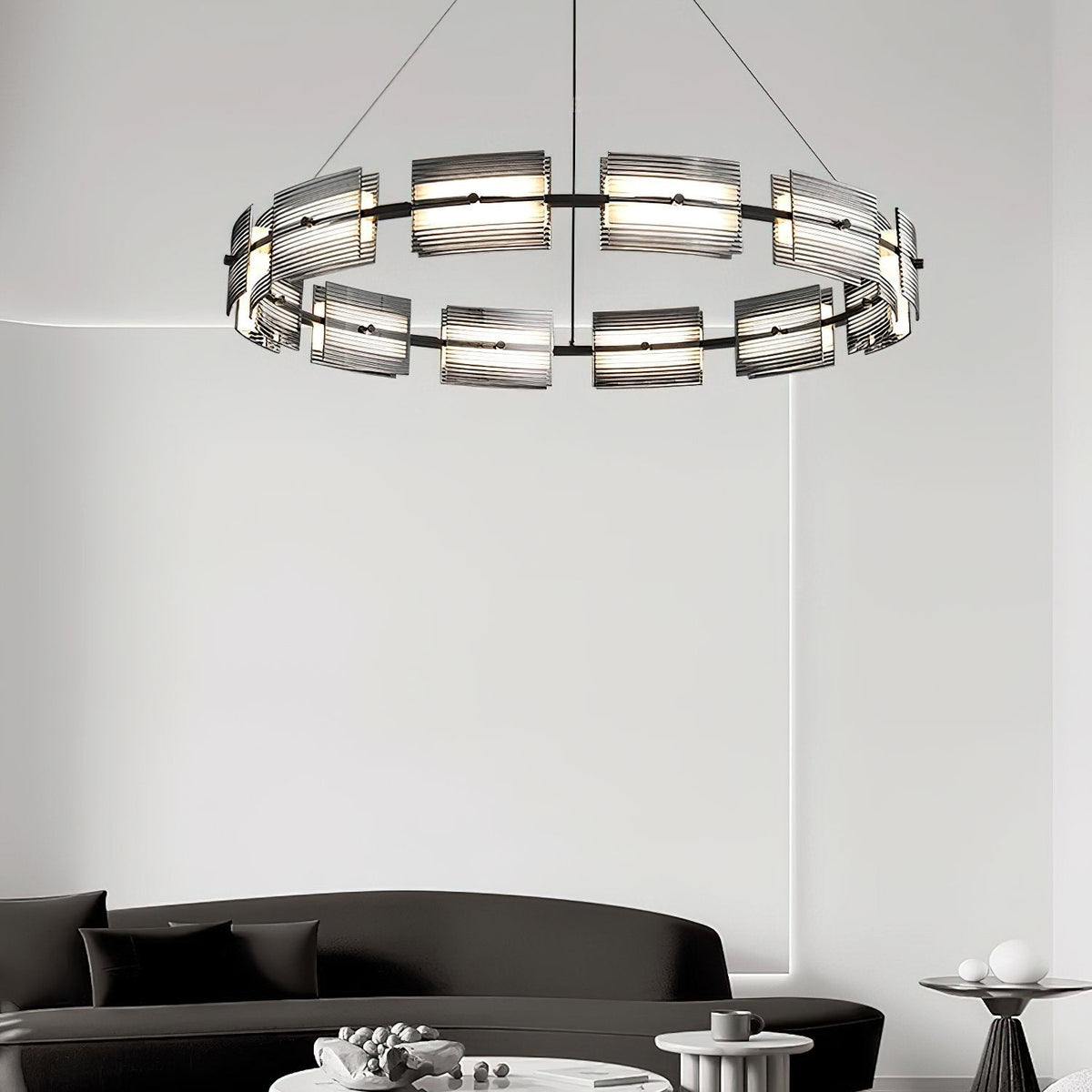 Light Luxury Geometric Chandelier