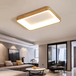 Ligna Square LED Ceiling Light in Wood and Acrylic