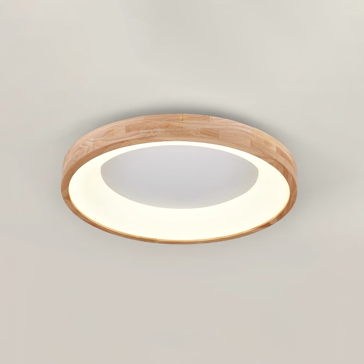 Ligna Square LED Ceiling Light in Wood and Acrylic