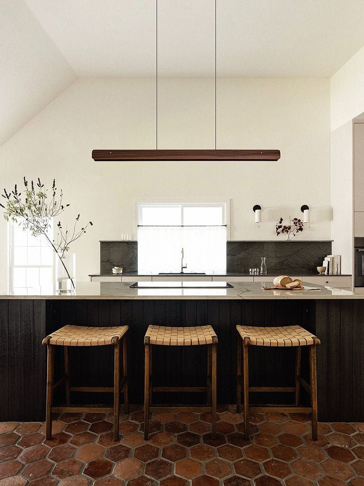 Lignar Beam Pendant Light – Modern Wood LED Linear Pendant Lamp