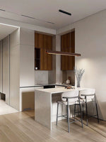 Lignar Beam Pendant Light – Modern Wood LED Linear Pendant Lamp