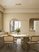 Lignis Linear Wood LED Pendant Light for Dining Room and Kitchen Island