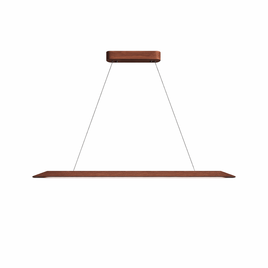 Lignis Linear Wood LED Pendant Light for Dining Room and Kitchen Island