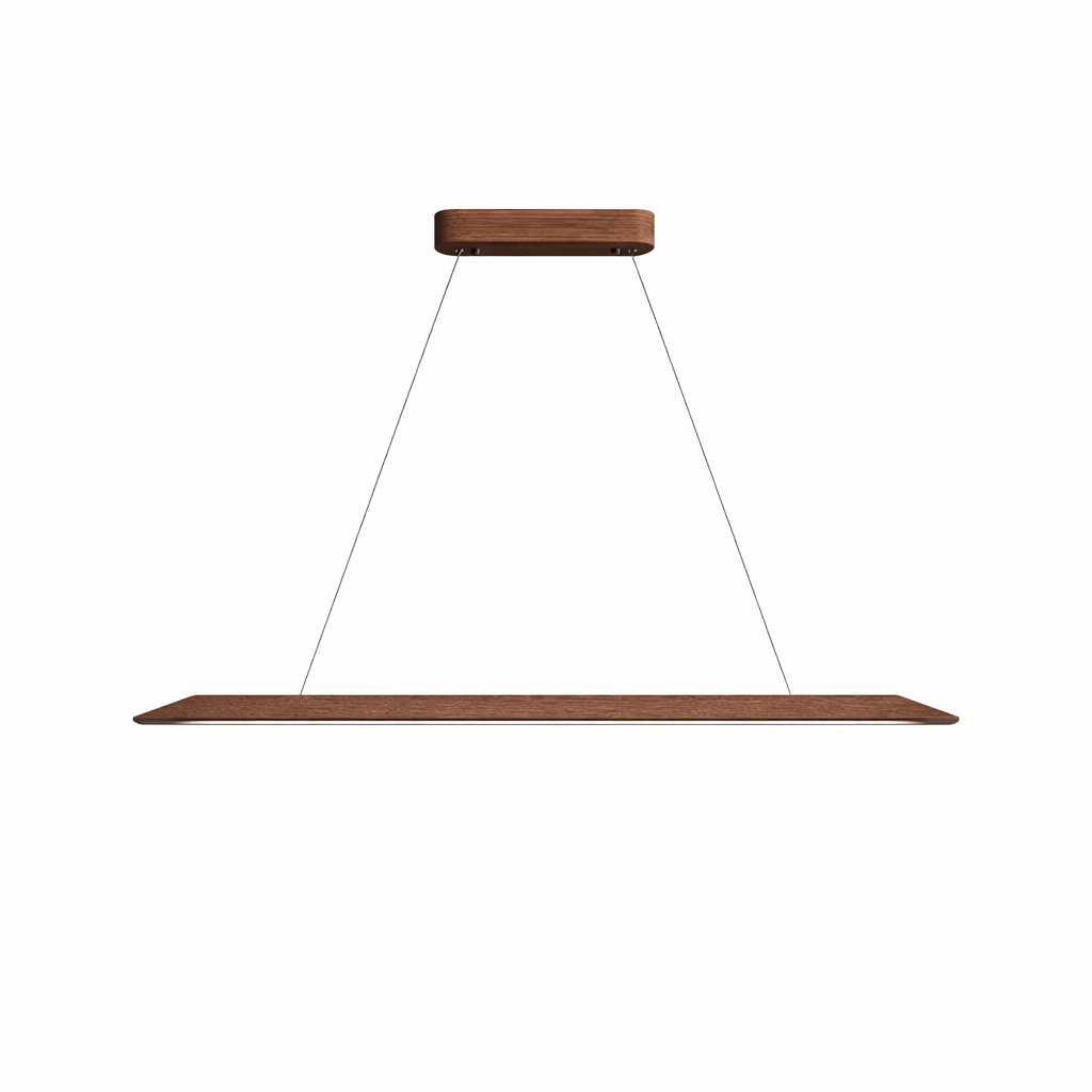 Lignis Linear Wood LED Pendant Light for Dining Room and Kitchen Island