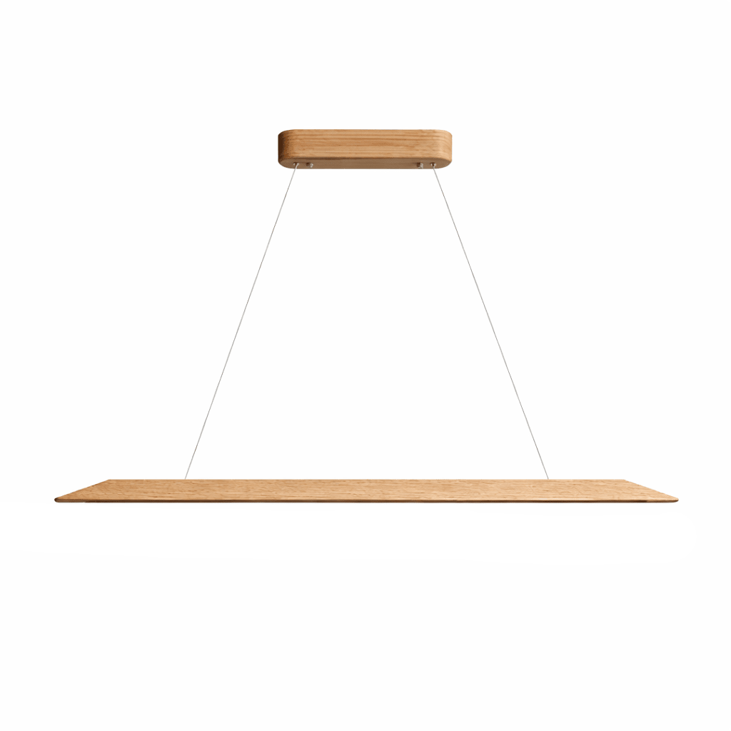 Lignis Linear Wood LED Pendant Light for Dining Room and Kitchen Island