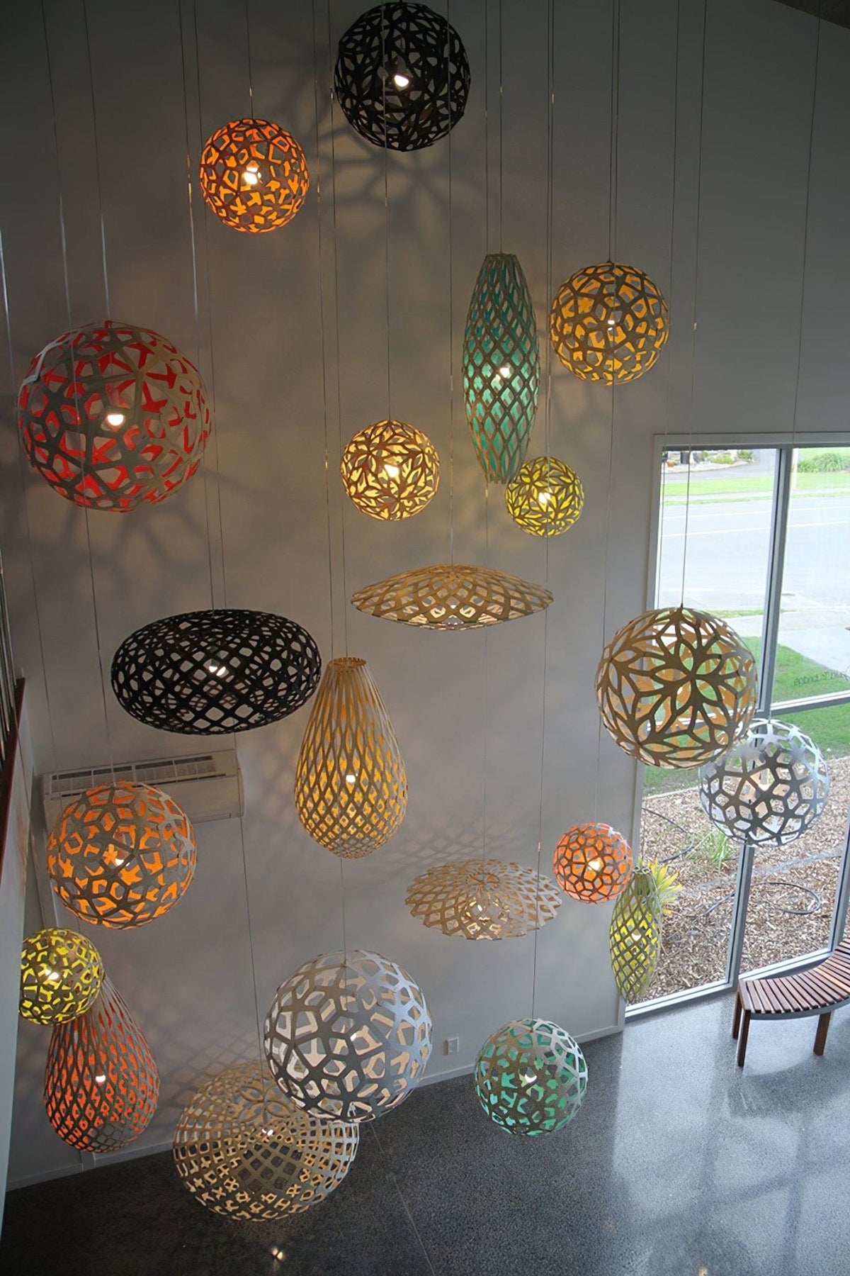 Ligno Sculptural Wood Pendant Light for Dining and Living Spaces