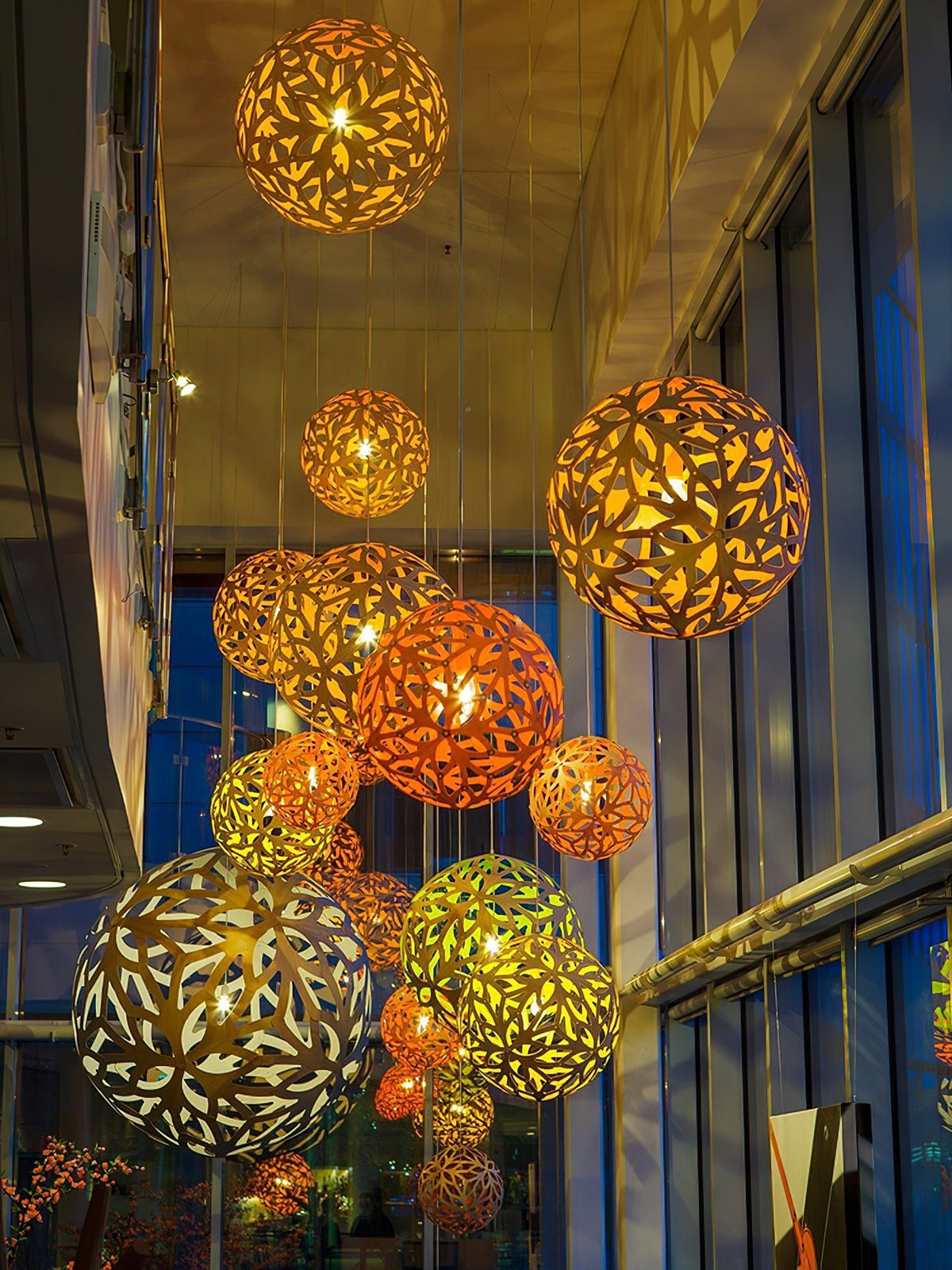 Ligno Sculptural Wood Pendant Light for Dining and Living Spaces