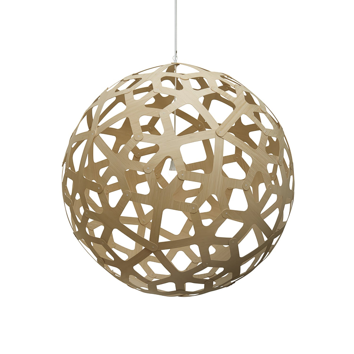 Ligno Sculptural Wood Pendant Light for Dining and Living Spaces