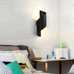 Lila Wall Sconce – Modern Ribbon LED Wall Light in Black & Gold