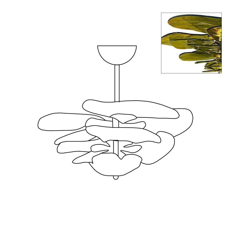 lotus-leaf-layered-glass-chandelier