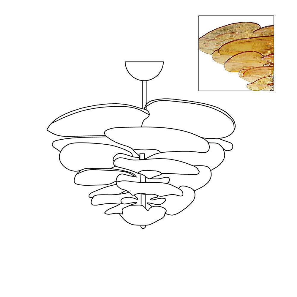 lotus-leaf-layered-glass-chandelier