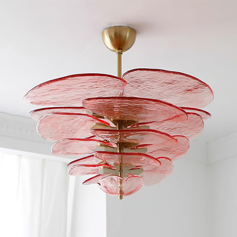 lotus-leaf-layered-glass-chandelier