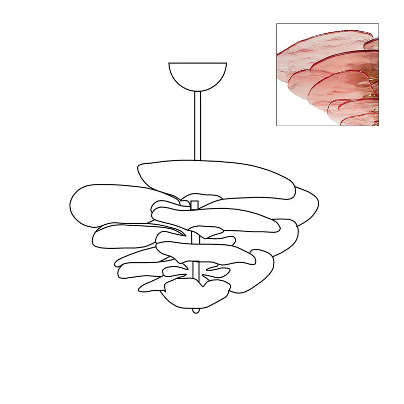 lotus-leaf-layered-glass-chandelier