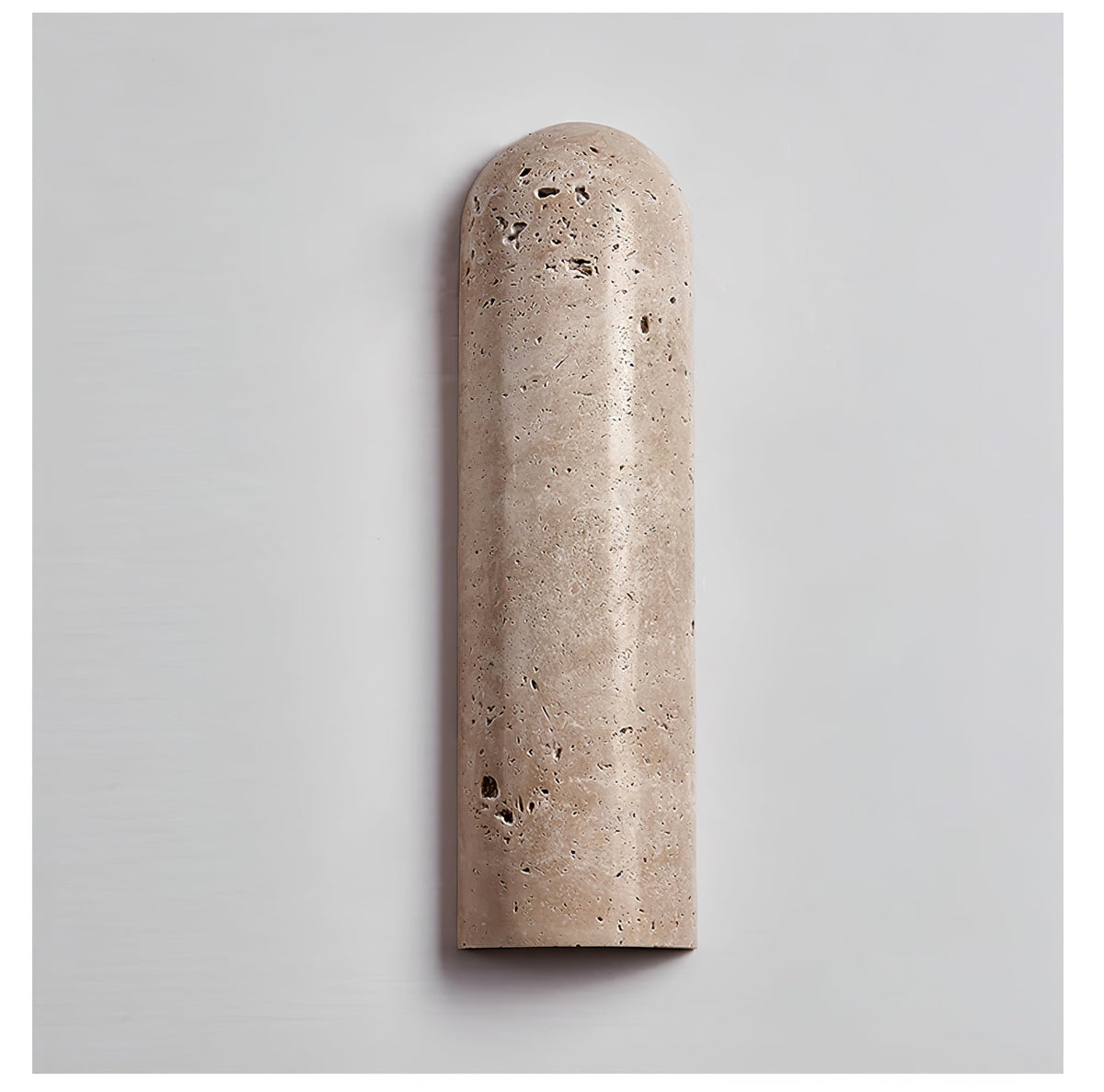 Lina Travertine Wall Sconce – Sculptural Stone Lighting for Modern Interiors