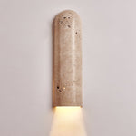 Lina Travertine Wall Sconce – Sculptural Stone Lighting for Modern Interiors