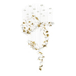 Linden Leaves Crystal LED Chandelier | Modern Linear Pendant Light for Dining Room and Foyer