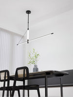 Linea Axis Modern Linear LED Pendant Light for Kitchen Island