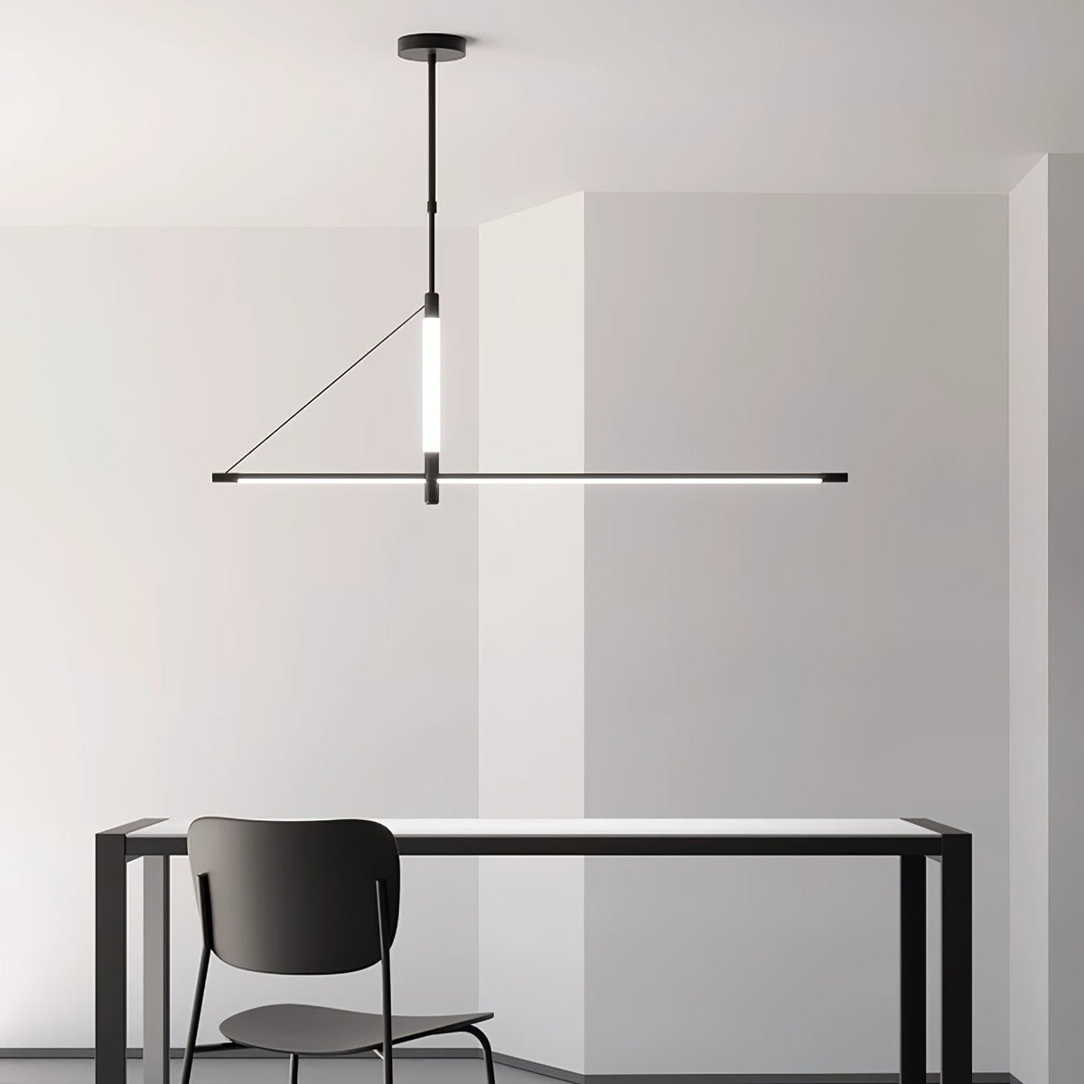 Linea Axis Modern Linear LED Pendant Light for Kitchen Island