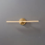 Linear Filament Wall Sconce in Brass and Glass for Modern Interiors