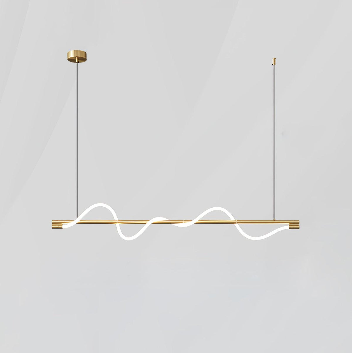 Linear Curve Island Chandelier