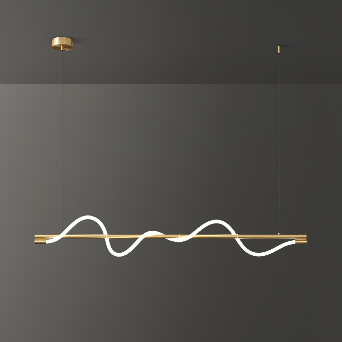Linear Curve Island Chandelier