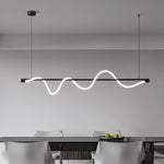 Linear Curve Island Chandelier