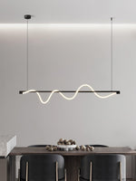 Linear Curve Island Chandelier