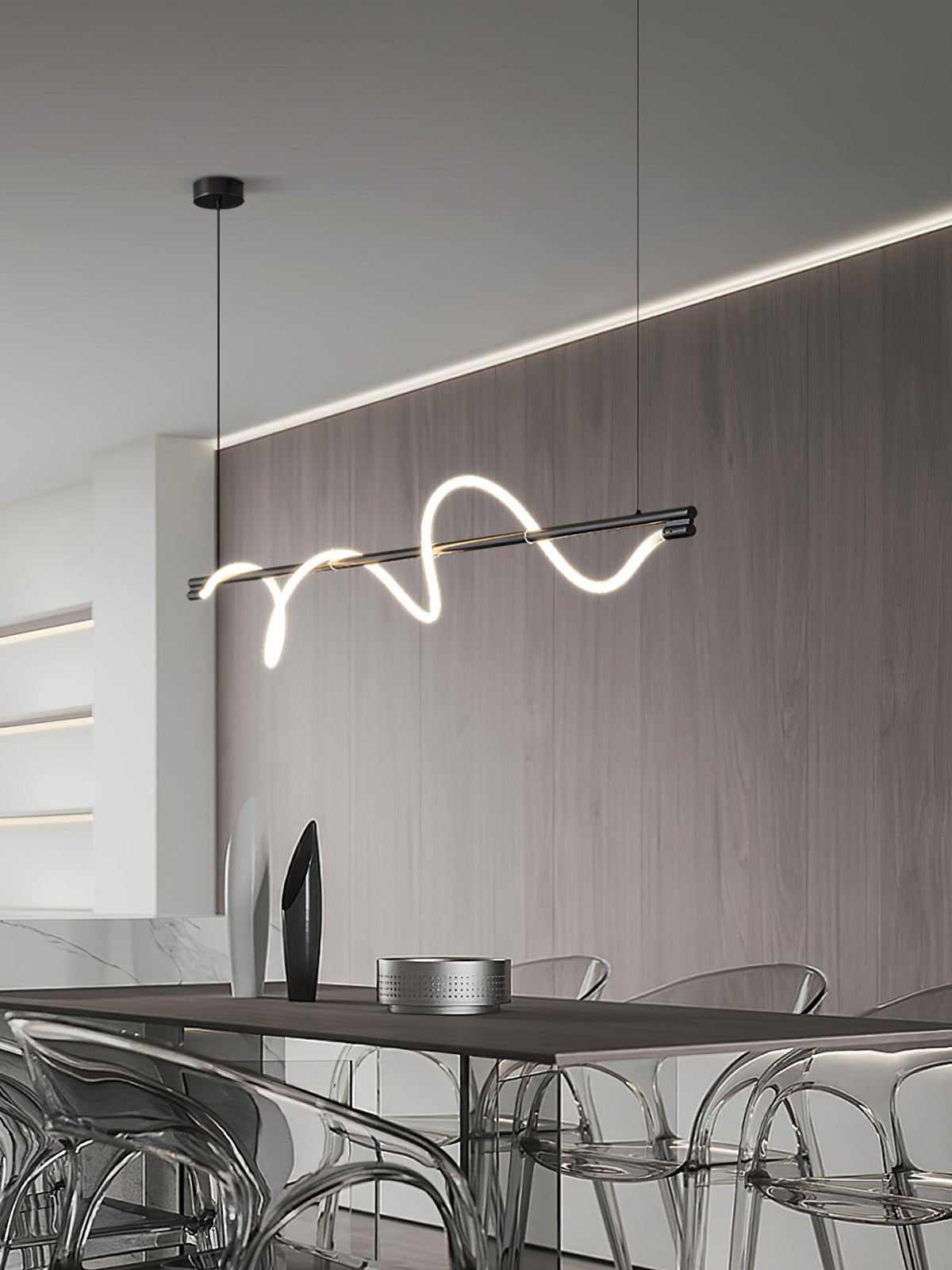 Linear Curve Island Chandelier