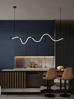 Linear Curve Island Chandelier