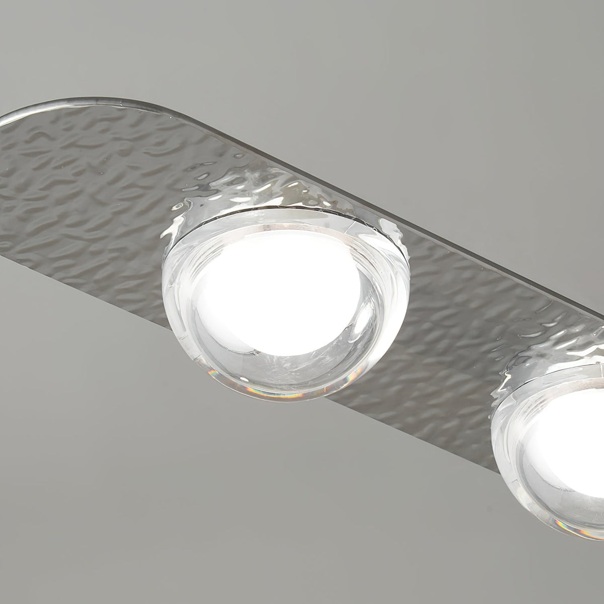 Linear LED Pendant Light in Brass and Glass for Modern Interiors