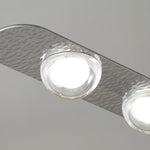 Linear LED Pendant Light in Brass and Glass for Modern Interiors