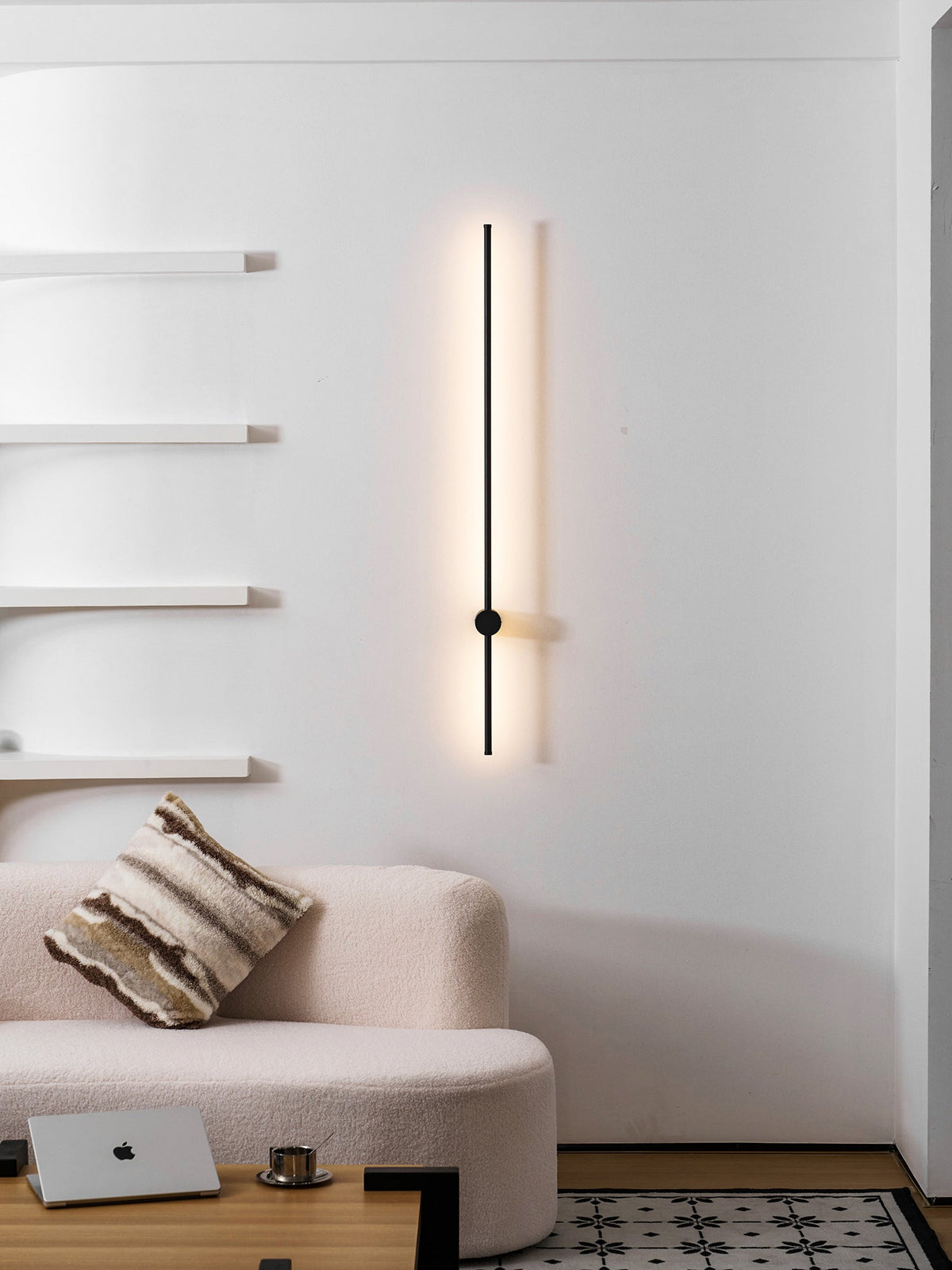 Linear LED Rechargeable Wall Sconce – Modern Minimalist Ambient Lighting