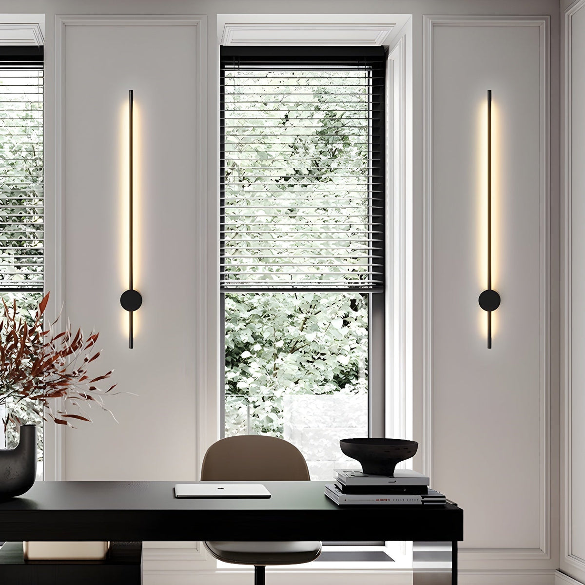 Linear LED Rechargeable Wall Sconce – Modern Minimalist Ambient Lighting