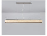 Linear Travertine Pendant Light – Modern Stone Suspension Lamp for Dining & Kitchen Island