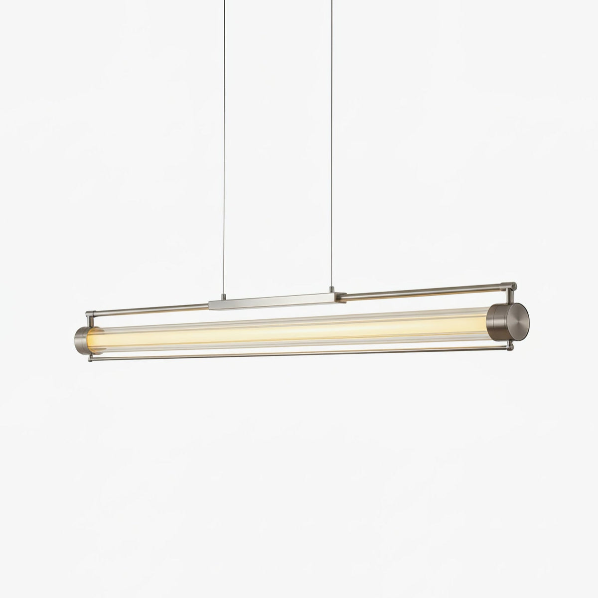 Linear Tube LED Pendant Light – Modern Minimalist Dining Room Lighting