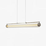 Linear Tube LED Pendant Light – Modern Minimalist Dining Room Lighting