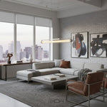Linear Tube LED Pendant Light – Modern Minimalist Dining Room Lighting