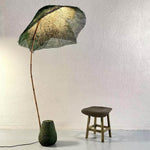 Linen Canopy Floor Lamp – Modern Natural Lighting for Living Spaces