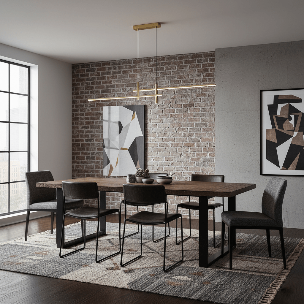 Links Linear LED Pendant Light for Kitchen Island | Modern Minimalist Ceiling Lamp