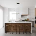 Links Linear LED Pendant Light for Kitchen Island | Modern Minimalist Ceiling Lamp