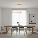 Links Linear LED Pendant Light for Kitchen Island | Modern Minimalist Ceiling Lamp