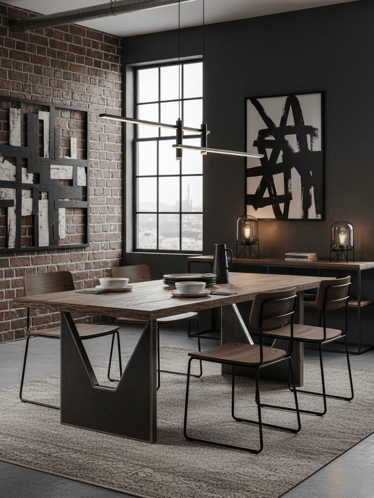 Links Linear LED Pendant Light for Kitchen Island | Modern Minimalist Ceiling Lamp