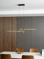 Links Linear LED Pendant Light for Kitchen Island | Modern Minimalist Ceiling Lamp