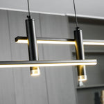 Links Linear LED Pendant Light for Kitchen Island | Modern Minimalist Ceiling Lamp