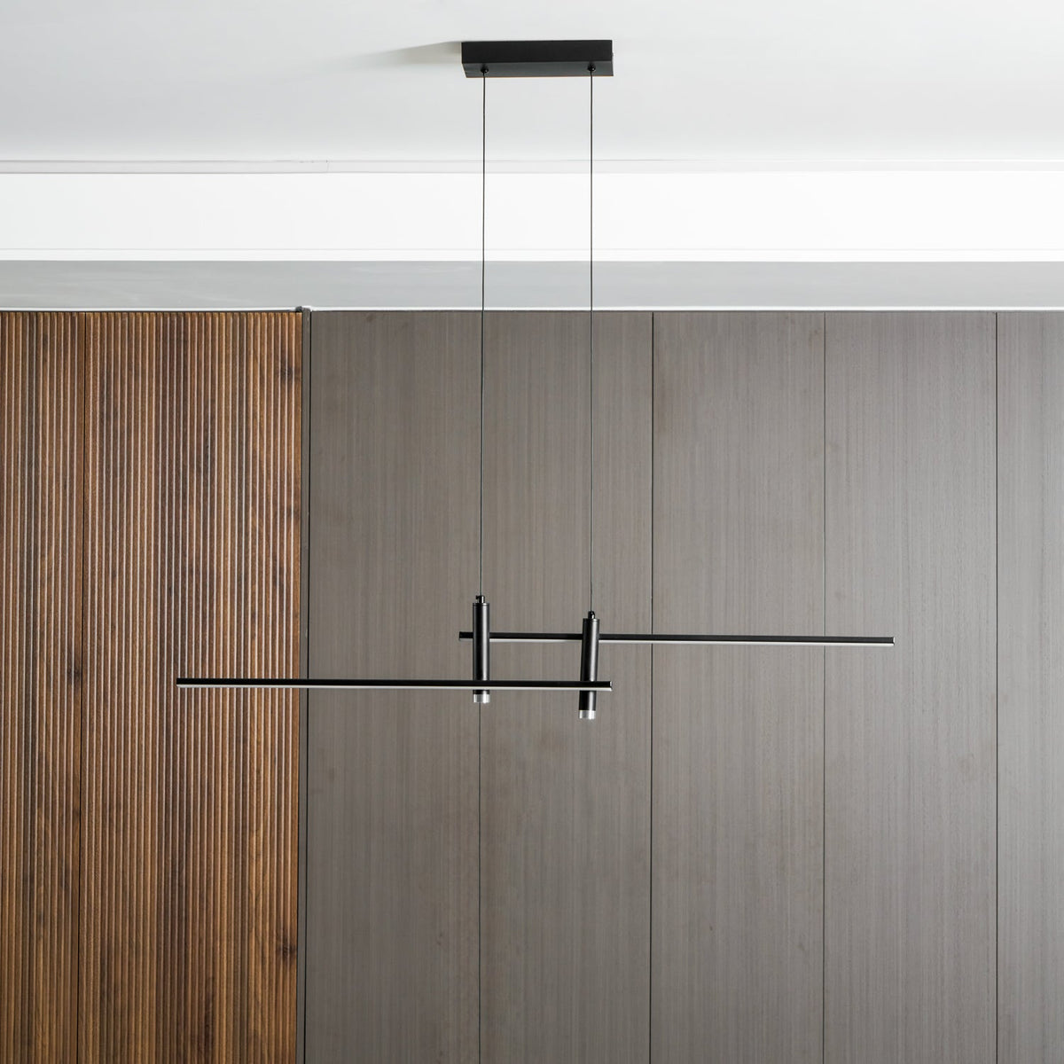 Links Linear LED Pendant Light for Kitchen Island | Modern Minimalist Ceiling Lamp