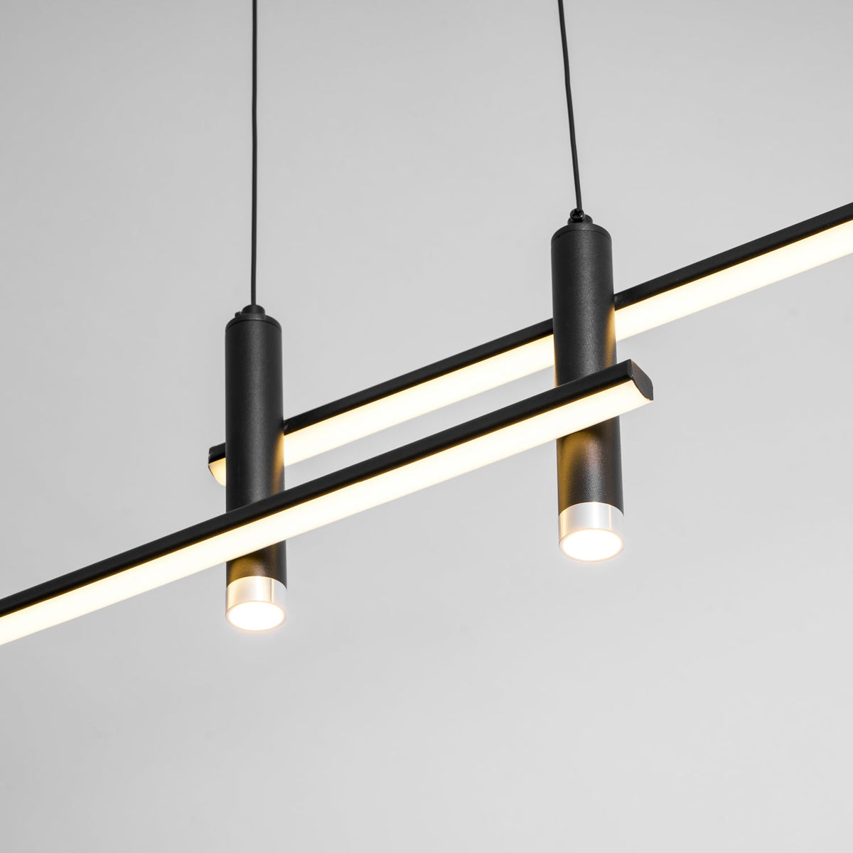 Links Linear LED Pendant Light for Kitchen Island | Modern Minimalist Ceiling Lamp