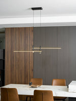 Links Linear LED Pendant Light for Kitchen Island | Modern Minimalist Ceiling Lamp