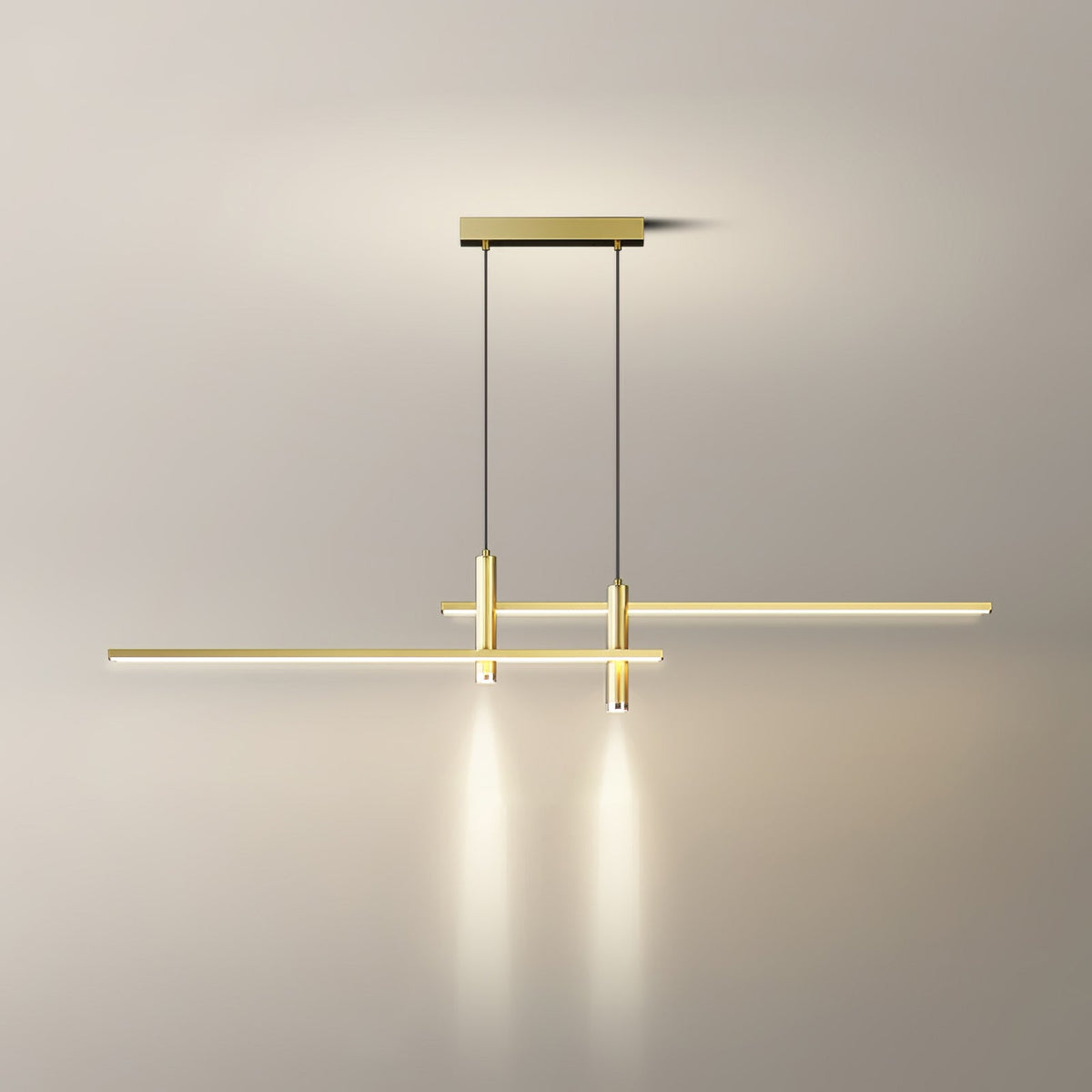 Links Linear LED Pendant Light for Kitchen Island | Modern Minimalist Ceiling Lamp