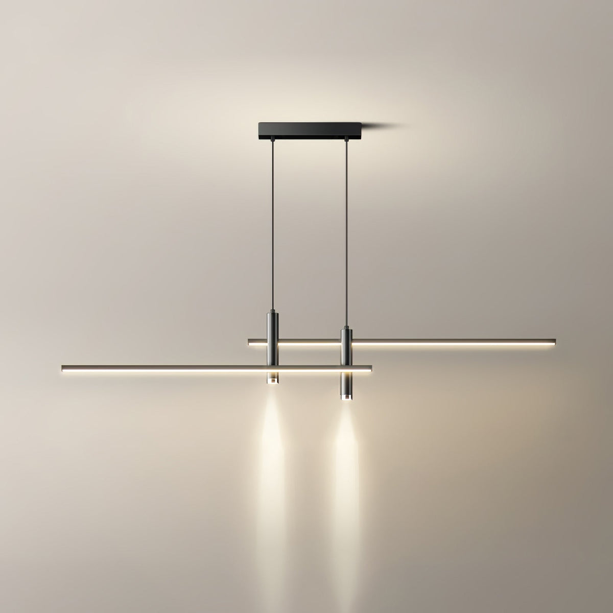 Links Linear LED Pendant Light for Kitchen Island | Modern Minimalist Ceiling Lamp